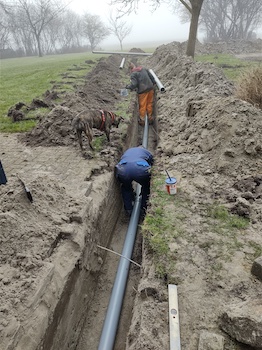 Schat graven riolering water lentemaheerd